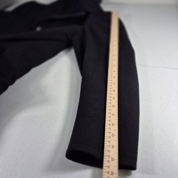 Viking Military Black Wool Double Breasted Enlisted Men's Vintage 1968 Overcoat - Picture 5 of 6